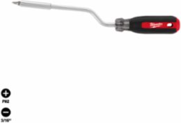 2-in-1 Rotating Multi-Bit Screwdriver, 10.10 Inch Length, Cushion Grip Handle
