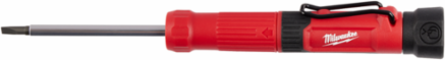 4-in-1 Pocket Precision Multi-Bit Screwdriver with 6.50 Inch Length, Rubber Handle