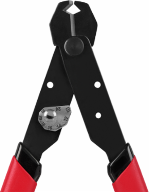 Compact Wire Stripper & Cutter, Strips 12-24 AWG, Built-In Cutter