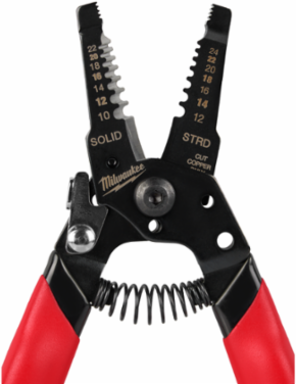 Compact Wire Stripper & Cutter 10-24 AWG, 3 Inch Handle Length