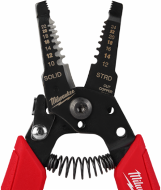 Compact Comfort Grip Wire Stripper & Cutter 10-24 AWG, 0.25 Inch Size