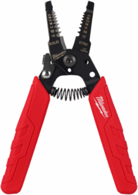 Compact Comfort Grip Wire Stripper & Cutter 10-24 AWG, 0.25 Inch Size