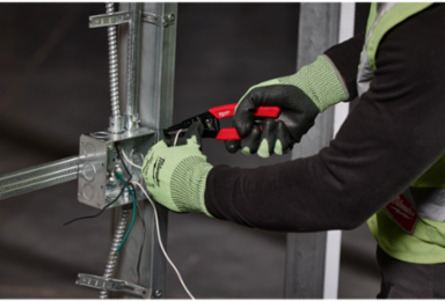 Wire Stripper & Cutter, Strips 10-18 AWG, 7.18 Inch Size, Ergonomic Grip