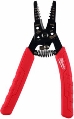 Wire Stripper & Cutter, Strips 10-18 AWG, 7.18 Inch Size, Ergonomic Grip
