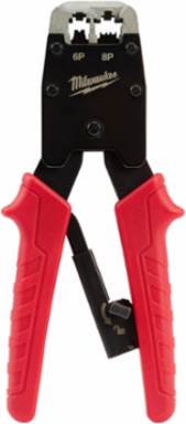 Ratcheting Modular Crimper for RJ11/RJ45 Jacks, 9 Inch Size