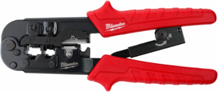 Ratcheting Crimper & Stripper for RJ22/RJ11/RJ45, 5 Inch Handle