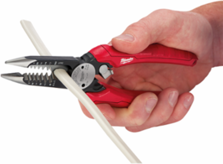 6-in-1 Combination Wire Pliers with Bolt Cutter, Wire Stripping & Reaming Design