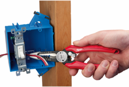 6-in-1 Combination Wire Pliers with Bolt Cutter, Wire Stripping & Reaming Design