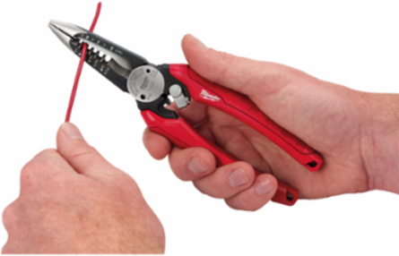 6-in-1 Combination Wire Pliers with Bolt Cutter, Wire Stripping & Reaming Design