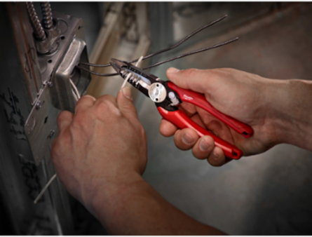 6-in-1 Combination Wire Pliers with Bolt Cutter, Wire Stripping & Reaming Design
