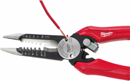 6-in-1 Combination Wire Pliers with Bolt Cutter, Wire Stripping & Reaming Design