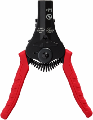 Automatic Wire Stripper & Cutter, Strips 8-20 AWG, Cuts 8 AWG Copper, 6.44 Inch