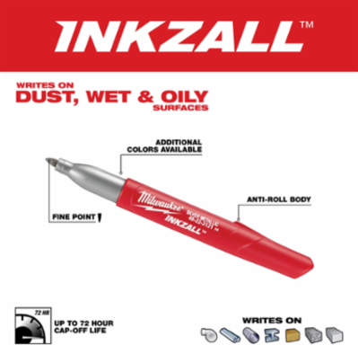 INKZALL Fine Point Markers, Silver/Gold, 2 Pack, Clog Resistant Tips