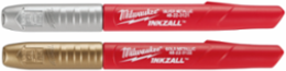 INKZALL Fine Point Markers, Silver/Gold, 2 Pack, Clog Resistant Tips