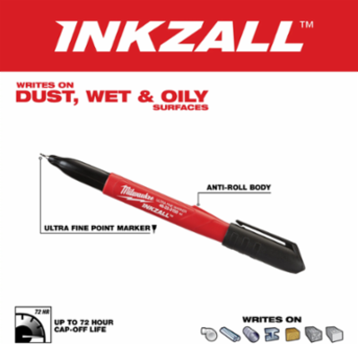 12 pk INKZALLTM Ultra Fine Point Markers, 0.5 mm, Clog Resistant Tip
