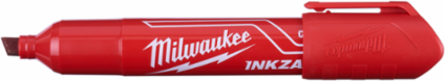 INKZALL™ Large Chisel Tip Red Marker, Quick Dry, Permanent Ink
