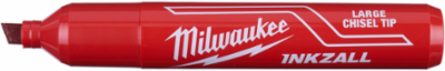 INKZALLTM Large Chisel Tip Red Marker, Quick Dry, Permanent Ink