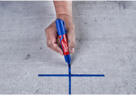INKZALL™ Large Chisel Tip Blue Marker - Durable, Quick-Dry Ink