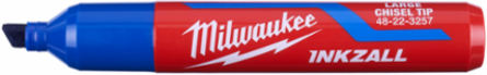 INKZALLTM Large Chisel Tip Blue Marker - Durable, Quick-Dry Ink