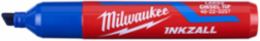 INKZALL™ Large Chisel Tip Blue Marker - Durable, Quick-Dry Ink