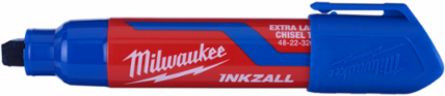 INKZALL™ Extra Large Chisel Tip Blue Marker, Permanent Non-Toxic Ink