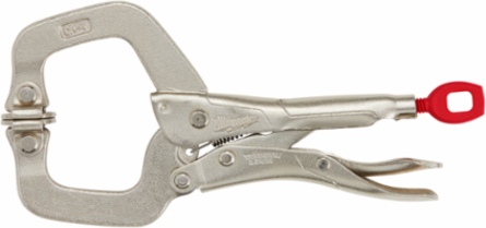 6 Inch TORQUE LOCK™ Locking C-Clamp, 400 lbs Clamping Strength, Swivel Jaws
