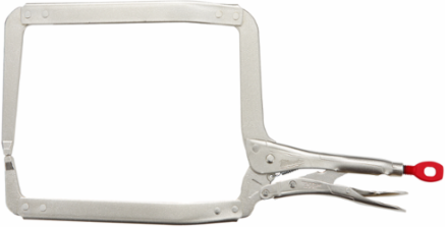 18 Inch Locking C-Clamp with Deep Jaws, 400 lbs Clamping Strength