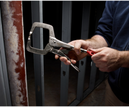 6 Inch TORQUE LOCK Locking C-Clamp, Forged Alloy Steel, 400 lbs Clamping Strength