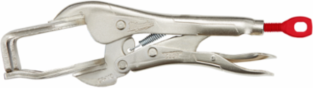 9 Inch Locking Welder's Clamp, Forged Alloy Steel, 3.5 Inch Throat Depth