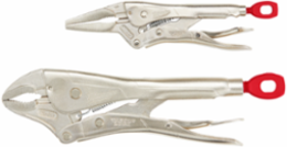 2-Piece Locking Pliers Set, 10 Inch Curved Jaw & 6 Inch Long Nose, Chrome Plated Steel