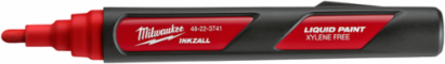 INKZALL Red Paint Marker, 6.09 Inch, Durable Acrylic Nib, Water & UV Resistant