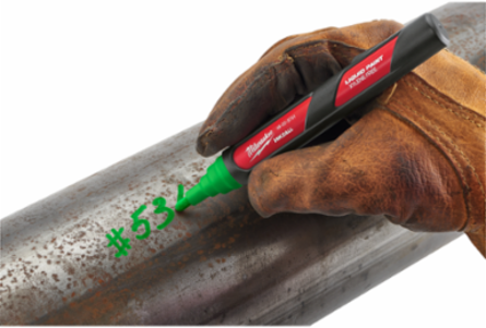 INKZALL Green Paint Marker - 6.09 Inch, Durable Acrylic Nib, Water & UV Resistant
