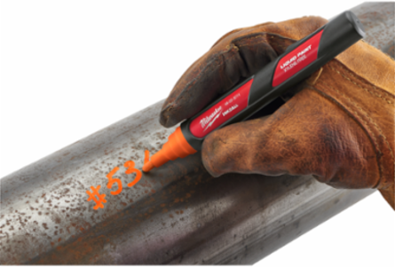 INKZALLTM Orange Paint Marker, 6.09 Inch, Durable Acrylic Nib, UV Resistant