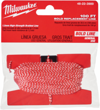 100 Ft. High Strength Braided Chalk Line, Nylon Replacement Line
