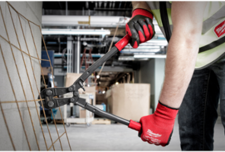 18 Inch Bolt Cutter, Max Cut Capacity 3/8 Inch, Forged Steel Blades