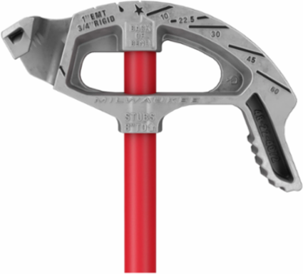 1 Inch Aluminum EMT Conduit Bender with Reinforced Hook, 8.3 Pounds