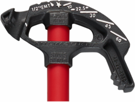 1/2 Inch EMT Iron Conduit Bender with High Contrast Markings, 6.13 Pounds