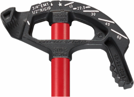 3/4 Inch Iron Conduit Bender, 7.56 Pounds, Steel Handle, Heavy Duty