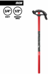 3/4 Inch Iron Conduit Bender, 7.56 Pounds, Steel Handle, Heavy Duty