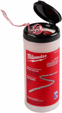 500' Polypropylene Pull Line with Red Tracer, 210 lb Tensile Strength