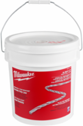 6500 ft Polypropylene Pull Line with 210 lb Tensile Strength and High Visibility Red Stripe