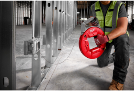 240 Ft 1/8 Inch Stainless Steel Fish Tape with High Visibility Markings