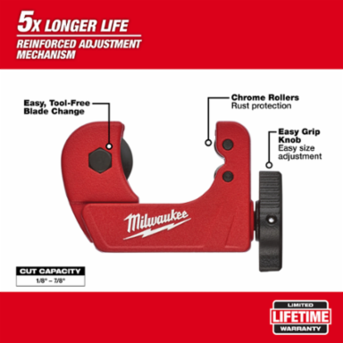 Mini Copper Tubing Cutter 0.75 Inch Cutting Capacity, 0.35 Pounds