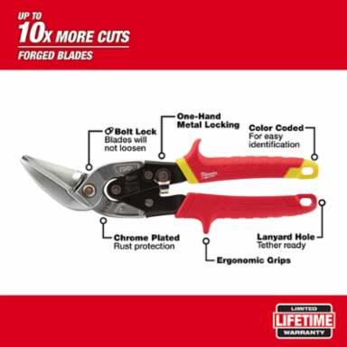 Straight Cut Offset Aviation Snips
