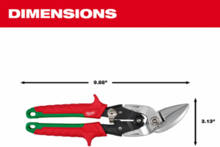 Right Cutting Offset Aviation Snips