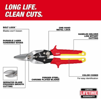 Straight Cutting Aviation Snips