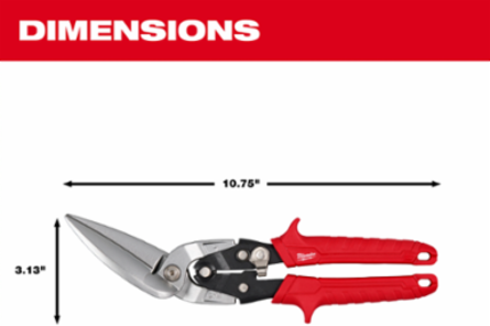 Left Offset Long Cut Aviation Snips