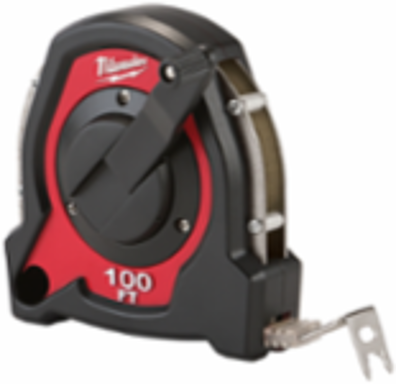 100 Ft Closed Reel Long Tape with Steel Blade, Grime Guard, 3:1 Gear Ratio