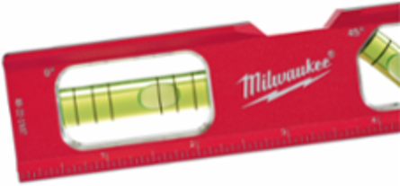 Compact Billet Torpedo Level 10.51 Inch Length, Aluminum Frame, Level Accuracy .0005"/In.