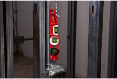 10 Inch Die Cast Torpedo Level with 360 Degree Locking Vial, .0005" Accuracy, Red